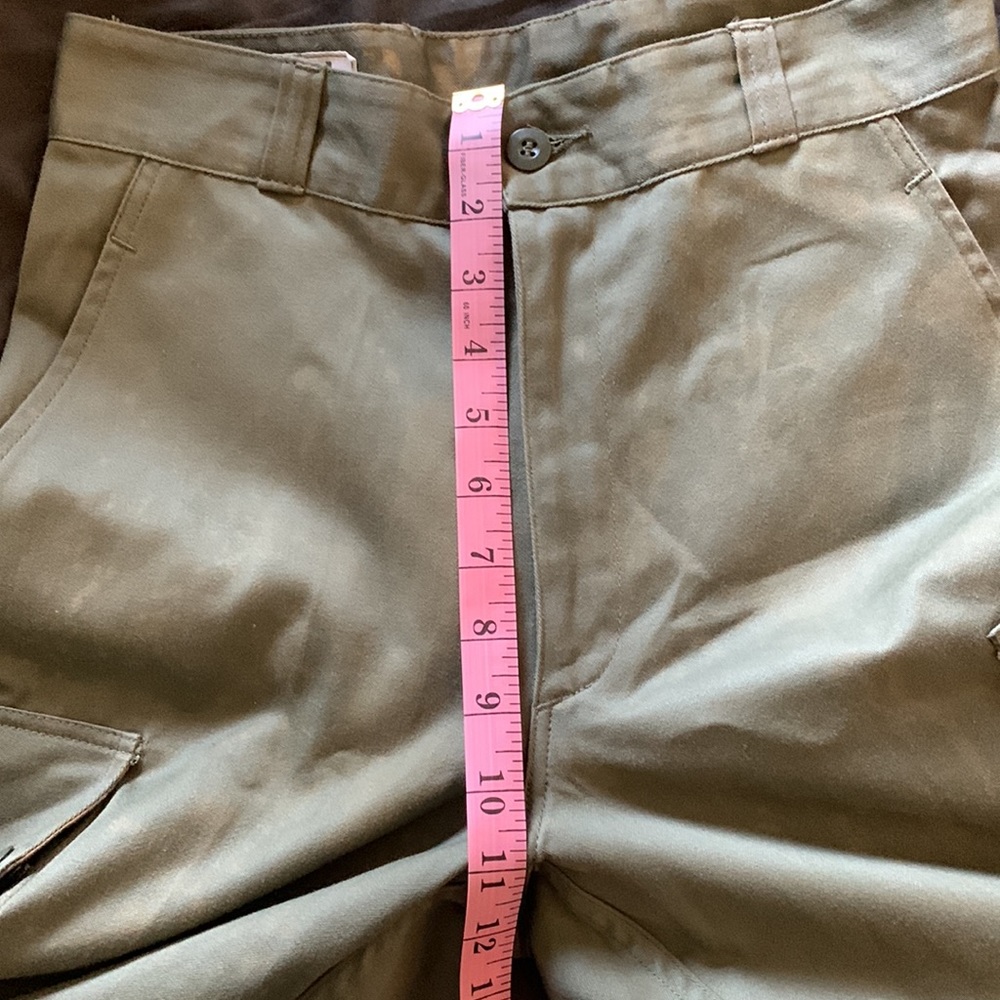 vintage army cropped jogger fatigue cargo pants bleach distressing - Picture 12 of 15